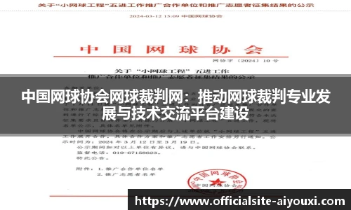 中国网球协会网球裁判网：推动网球裁判专业发展与技术交流平台建设